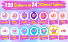 Load image into Gallery viewer, Unicorn Balloon Garland Kit | 120 Pack | Premium Unicorn Party Decoration | 14 Different Balloon Colors with 36" Unicorn Foil Balloon