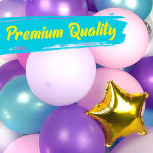 Unicorn Balloon Garland Kit | 120 Pack | Premium Unicorn Party Decoration | 14 Different Balloon Colors with 36" Unicorn Foil Balloon