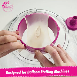 Bloonsy Pro-Grade 18-Inch Clear Latex Balloons (Pack of 10) - Extra-Wide Neck,  Balloons For Balloon Stuffing Machine