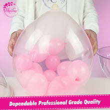 Load image into Gallery viewer, Bloonsy Pro-Grade 18-Inch Clear Latex Balloons (Pack of 10) - Extra-Wide Neck,  Balloons For Balloon Stuffing Machine