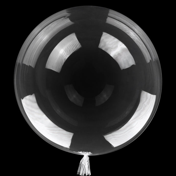 Bloonsy 24 Inch Clear Bobo Balloons (Pack of 10) - Extra-Wide Neck, Balloons For Balloon Stuffing Machine